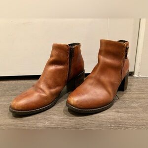 Brown Leather Ankle Boots